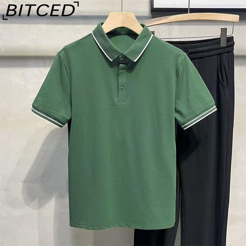 BITCED Cotton Short Sleeve T-shirt Men's Fashion Loose Half Sleeve Shirt Printed Compassionate Shirt