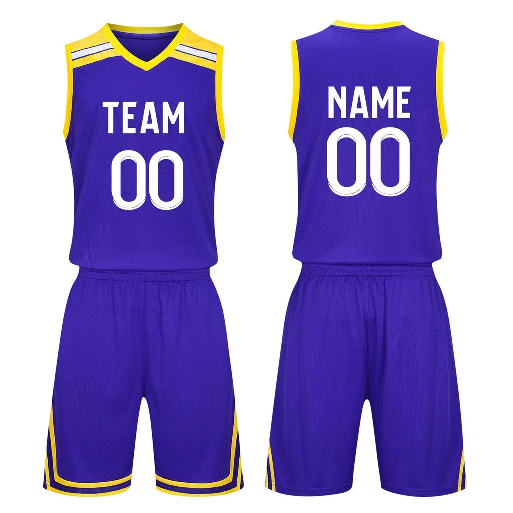Basketball Custom Clothes Kids Basketball Suit Classic Tops + Pants Basketball Jerseys Suit Set