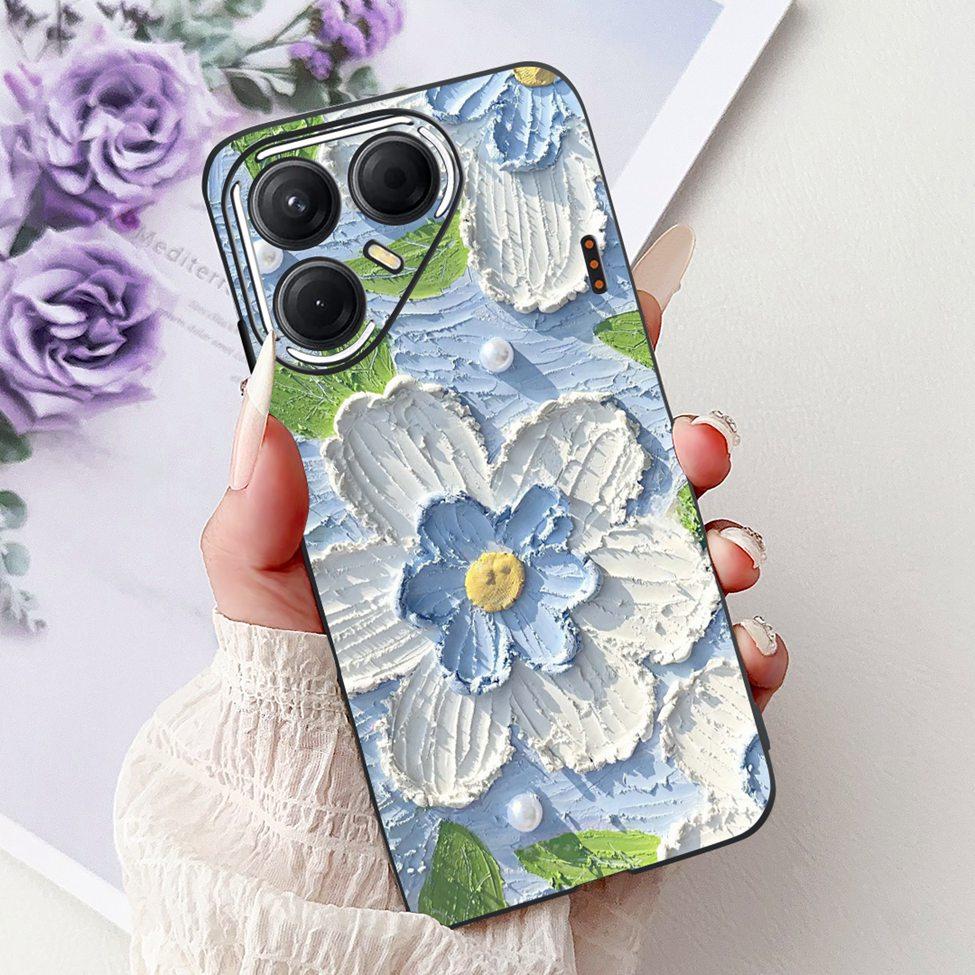 For Tecno Pova 7 5G Cover Case LJ7 Luxury Butterfly Love Fashion Flowers Cool Lion Painted Phone Case For Techno Pova7 5G Bumper