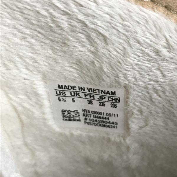 adidas lined autumn winter tweed boots women's 23.5 beige(USED)