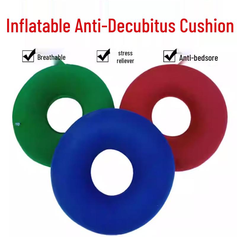 Inflatable Anti-Decubitus Cushion for Elderly, Paralyzed, Bedridden, Office Workers, Wheelchairs, and Buttocks.