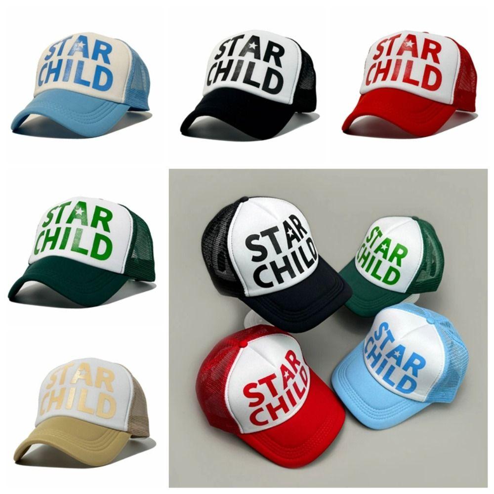 

Регулируемые бейсболки с полусеткой и буквенным принтом, бейсболки из хлопка, спортивная шапка для бега, летнего туризма красный