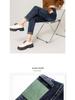 High-Waisted Fleece-Lined Stretch Harem Jeans for Women - Autumn/Winter Loose Slimming Style
