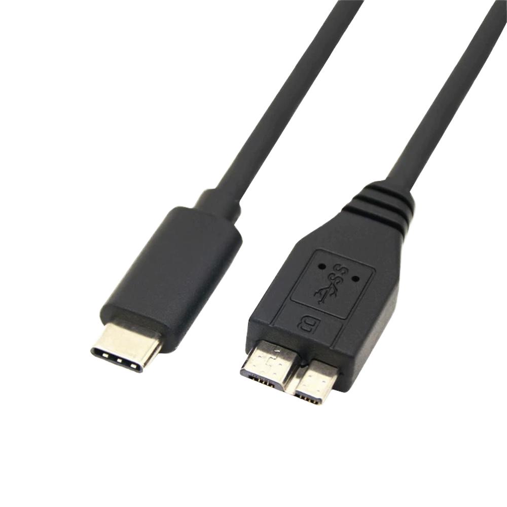 Gold-plated USB C Male to Micro USB-B Male Fast Charging 5Gbps High Speed Adapter Cord HDD-Specific USB Data Cable OTG 0.5m 12 m чёрный
