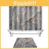 Golden Grey Fashionable Marble Patterned Bathroom Shower Curtain Waterproof