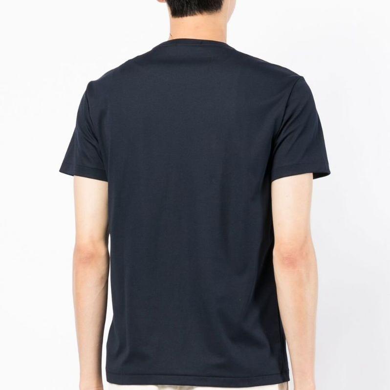 Polo Ralph Lauren Ss22 Solid Color Logo Embroidered Crew Neck Casual Short Sleeve T-Shirt Women T-Shirt Blue 71086296-001