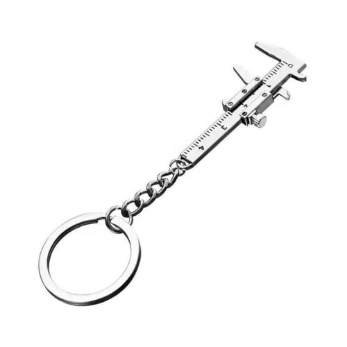 Small, mini-sized vernier caliper, portable, keychain, ruler, measuring tool, high-precision, for measuring internal and external diameters, cute and