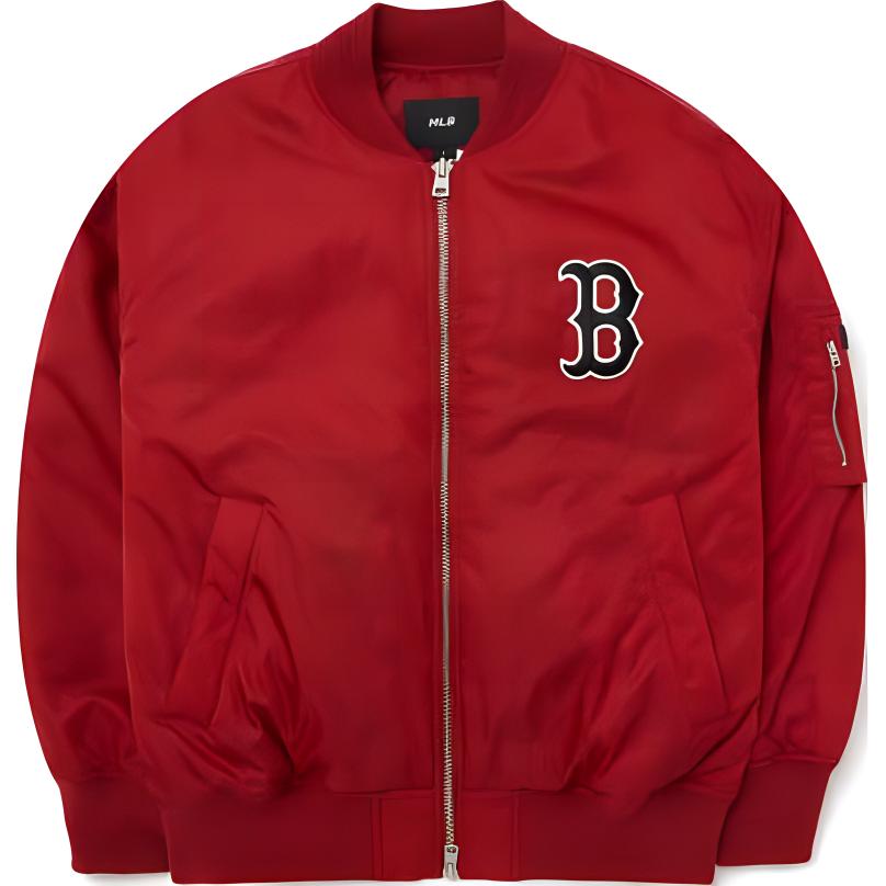 Ny MLB Baseballjakke Herre Burgunder 3AJPB0124-43WIS