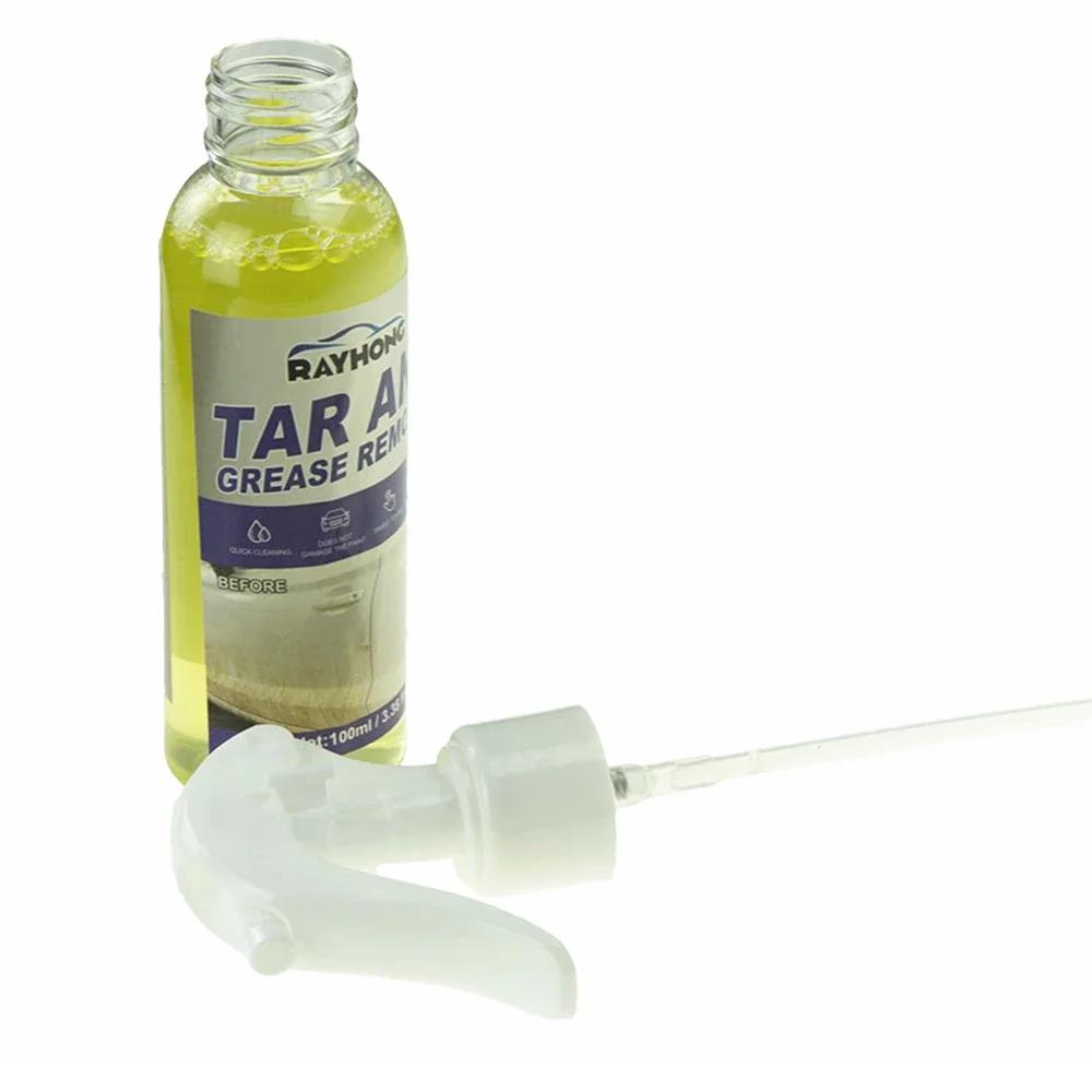 Car Tar Grease Remover Car Glass Heavy Oil Cleaner Car Paint Dirt Cleaning  Polishing Agent Waterproof Oil Film Degreaser