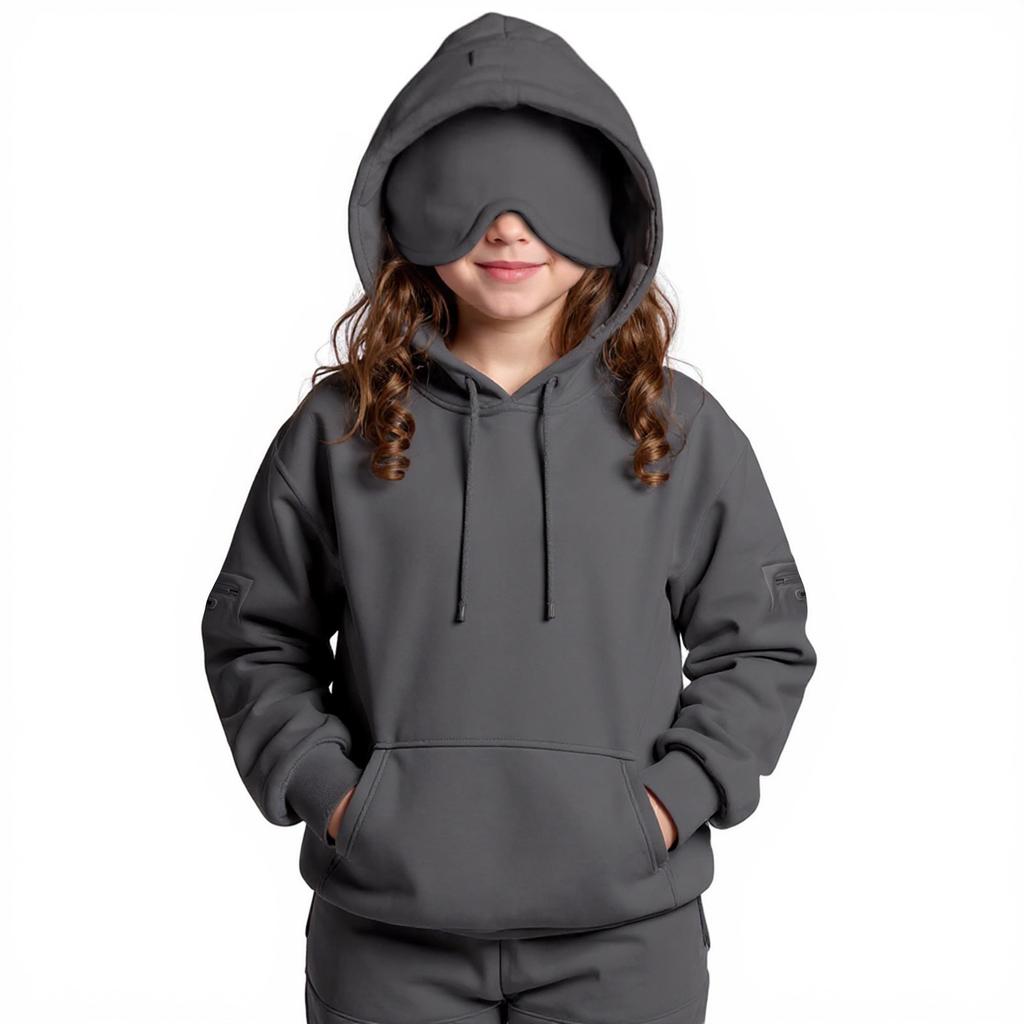 Boys Girls Children's Loose Solid Color Shirt Sweatshirt Tops