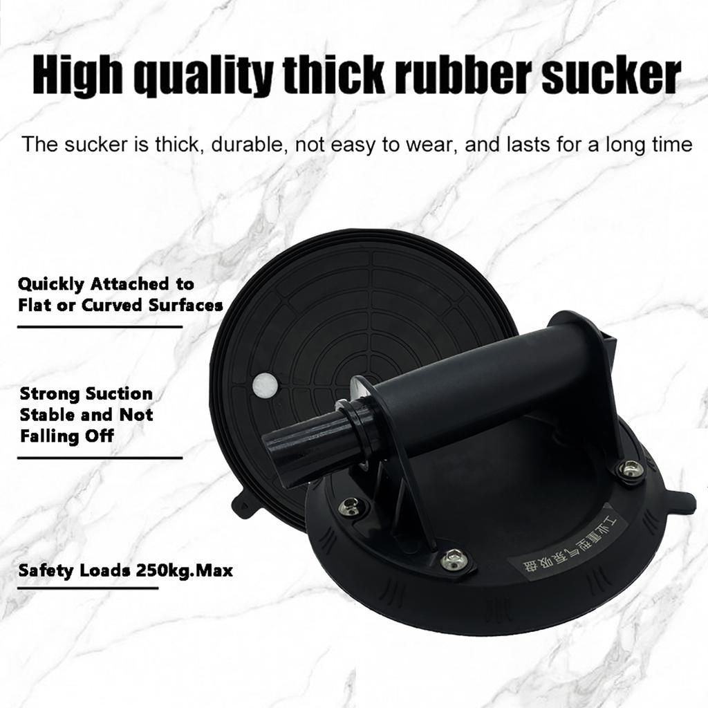 8 Inch Vacuum Suction Cup 250kg Bearing Capacity Heavy Duty Vacuum Lifter for Granite Tile Glass Manual Lifting