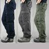 Autumn and Winter Thick Casual Pants Men's Plus Size Overalls Cotton Casual Pants Men