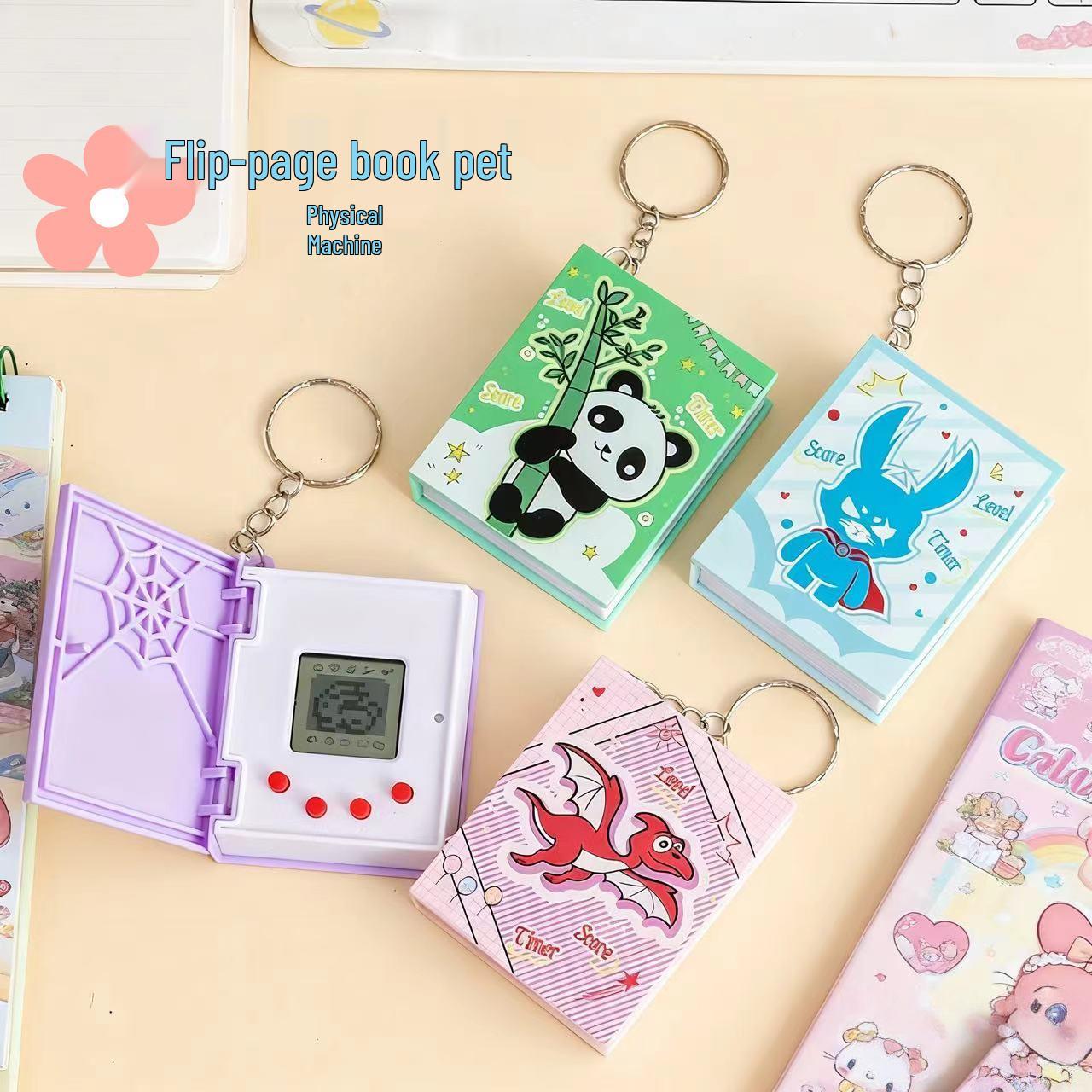 

Ключница-брелок для питомца, портативная электронная, трансграничная: Игра «Виртуальный питомец» и книжка-раскладушка для детей Macaron Purple [OPP Bag]