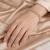 Sweet Crystal Stone Beads Bracelet Shiny Hand Chain Jewelry Elasticity Rope Bracelet  Festival