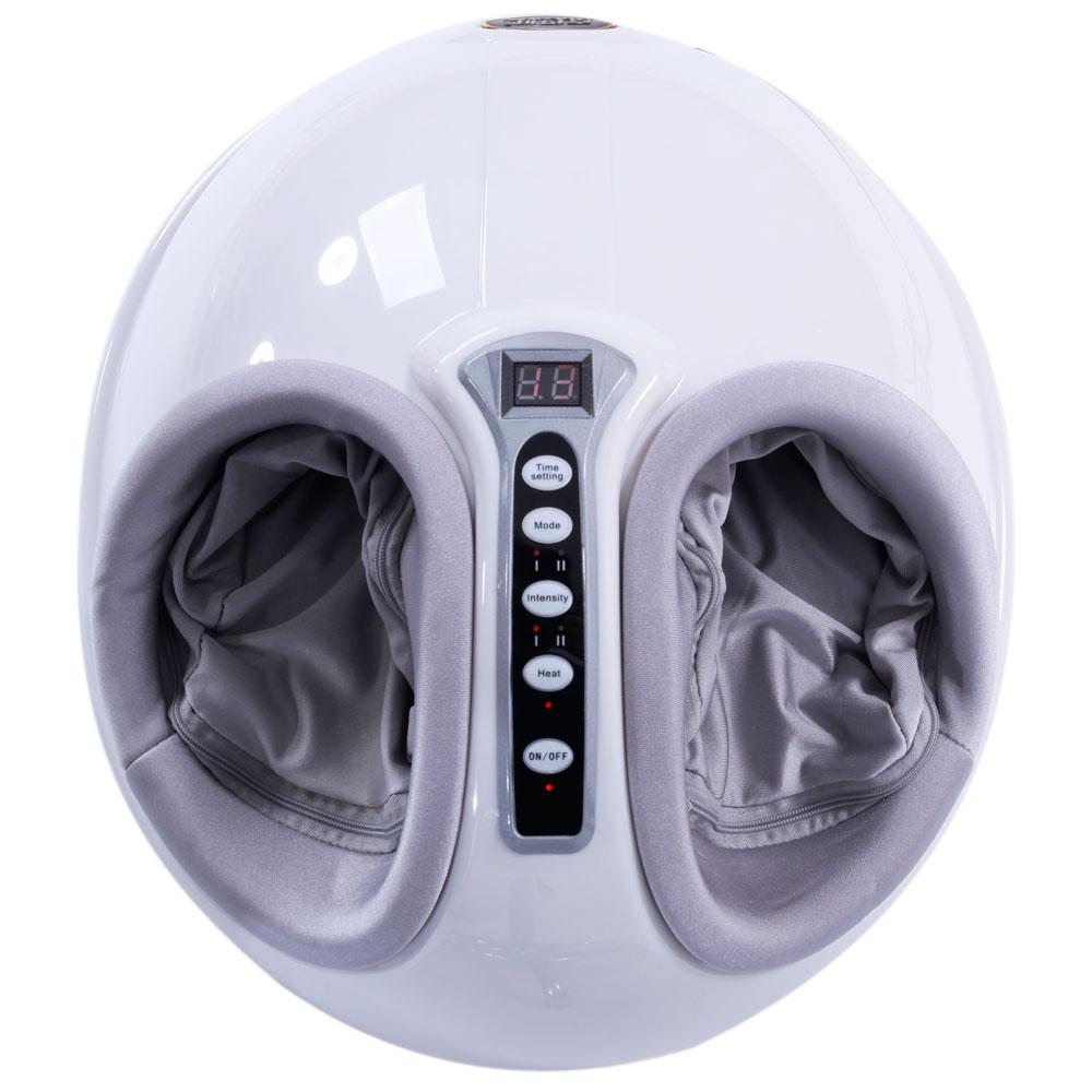Heat Rolling Kneading LED Display Air Pressure Relaxing Shiatsu Leg Foot Massager 110V US Plug