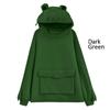 Women Frog Hoodie Oversized Harajuku Hooded Sweatshirts Female Autumn Winter Plus Size Casual Pocket Hoodies Pullovers Tops