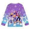 Children's Witch  Girls Printed Suit Long Sleeve Pants Suit