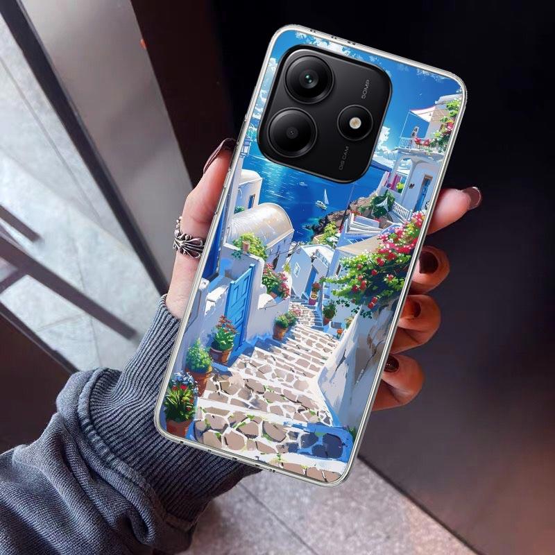 Greece In Summer Santorini Phone Case For Xiaomi Redmi Note 15 14 14S 13 12S 12 Pro Plus 11S 11 10S 10 4G Cover 11E 11T 5G Print