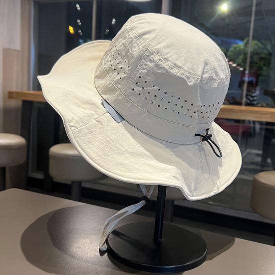Outdoor Sun Protection Bucket Hat for Men Women Wide Brim Waterproof Quick-Dry Sun