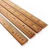 Wooden Measuring Ruler, Double-Sided Scale Drafting Rulers for Student