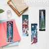 8Pcs Christmas Themed DIY Diamond Painting Bookmark for Reading Enthusiasts