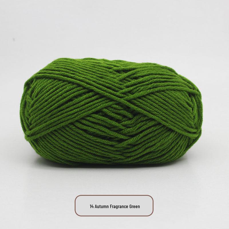 5-Strand Milk Cotton Yarn Scarf & Hand-Knitted Hat Yarn - Baby Soft, Medium Thickness, Free Shipping