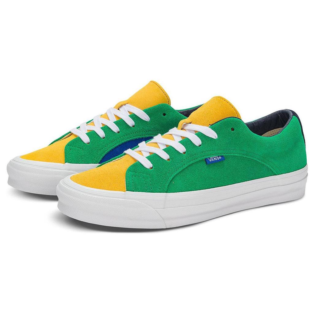 Vans Lampin Casual Low Top Skate Shoes Unisex Sneakers Green Yellow VN0A7Q4U02I