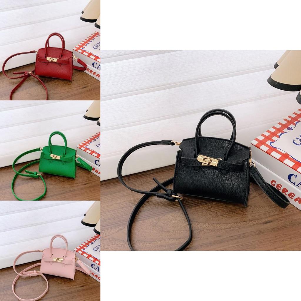 Children Pu Mini Kelly Bag With Breathable Fabric For Daily Use