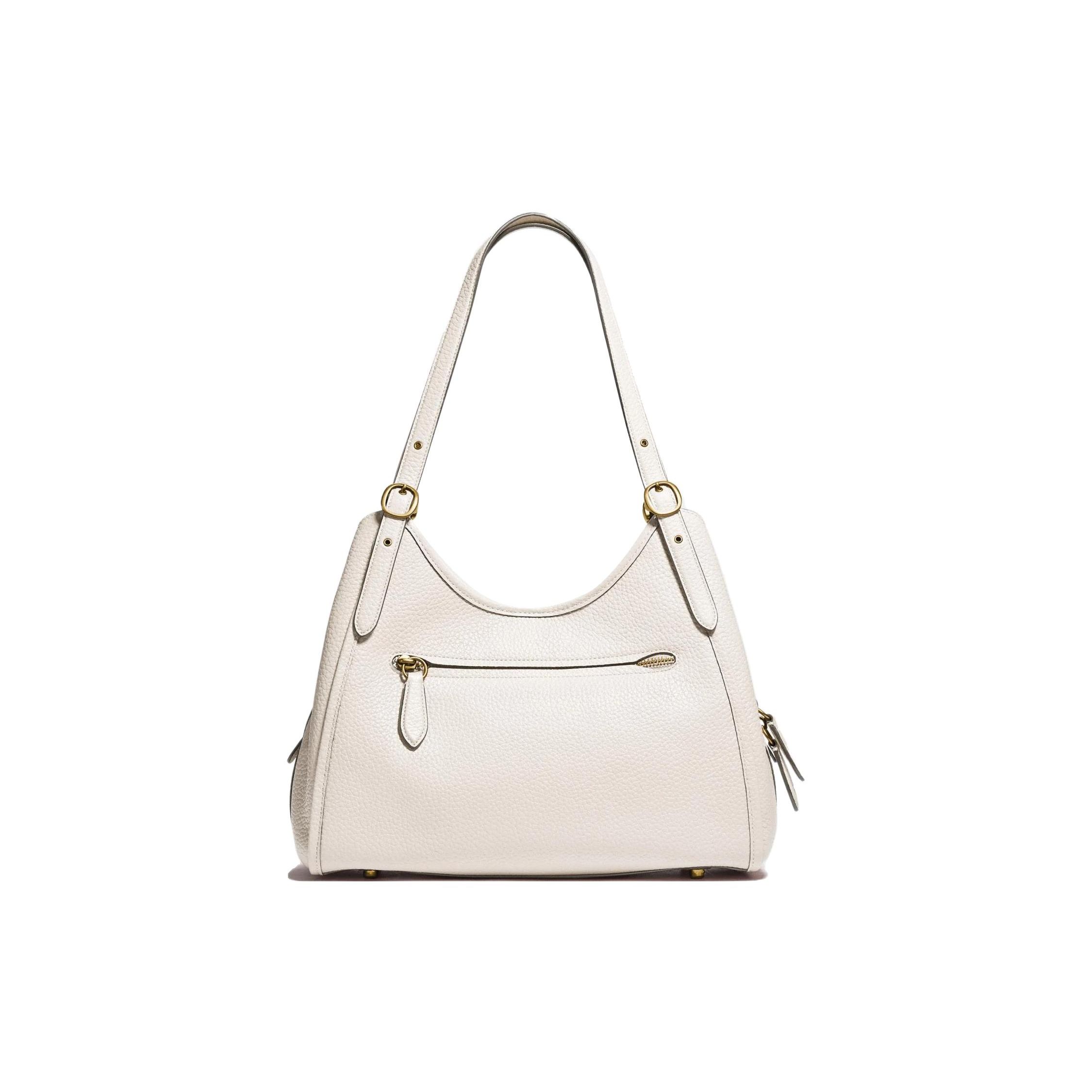 Coach Women's White Lori 31 Color Block Pebble Leather Tote Shoulder Bag Handbags Off- C4824-B4ha