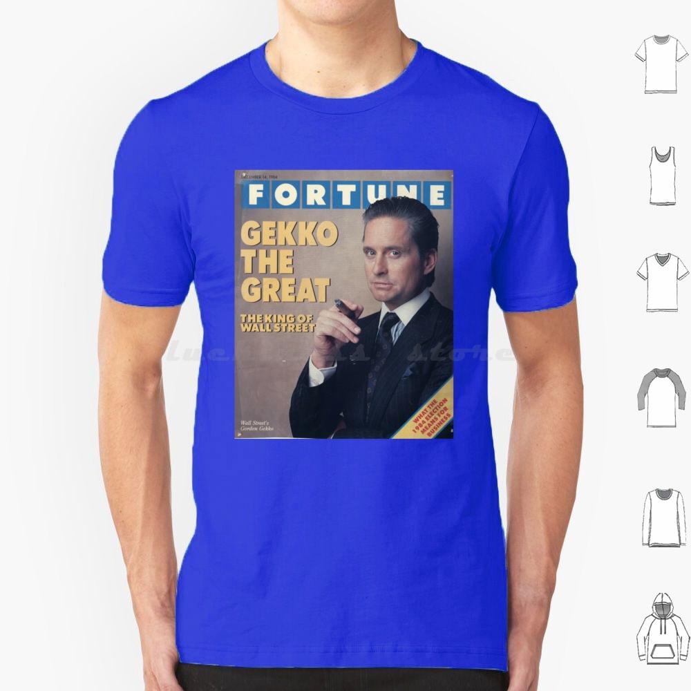 Gordon Gekko Fortune Magazine T Shirt Big Size 100 Cotton Gordon Gekko Gekko Fortune Wall Street Michael Douglas Finance