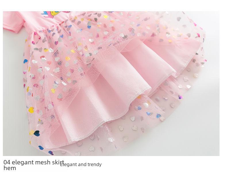 2025 Mädchen Stilvolles Sommer Prinzessinnenkleid - Flauschiger Tüll Trägerrock