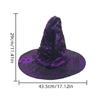 Halloween Cosplay Witch Wizard Hat with Tattered Hole Carnivals Party Headpieces Devil Hat Cosplay Tool for Adult Teen