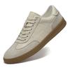 Fashion Men's Casual Shoes Suede Patchwork Leather Sports Shoes Breathable Round-toed Lace-up Lightweight  and Comfortable Walking Shoes