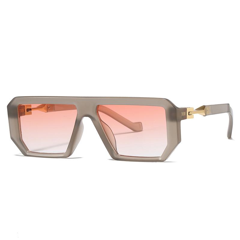 

Classic Vintage Fashion Big Frame Square Sunglasses ladies Men Luxury Designer Travel Sun Glasses For Female Eyewear UV400 As the picture