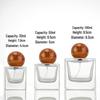 Compact Transparent Glass Perfume Spray Bottle - Travel-Friendly Snap-On Decanter
