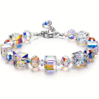 Fashion Little Romance Suitable for Women and Girls Bracelet Ladies Commemorative Jewelry Gift Anniversary Aurora Borealis Mother's Day Birthday