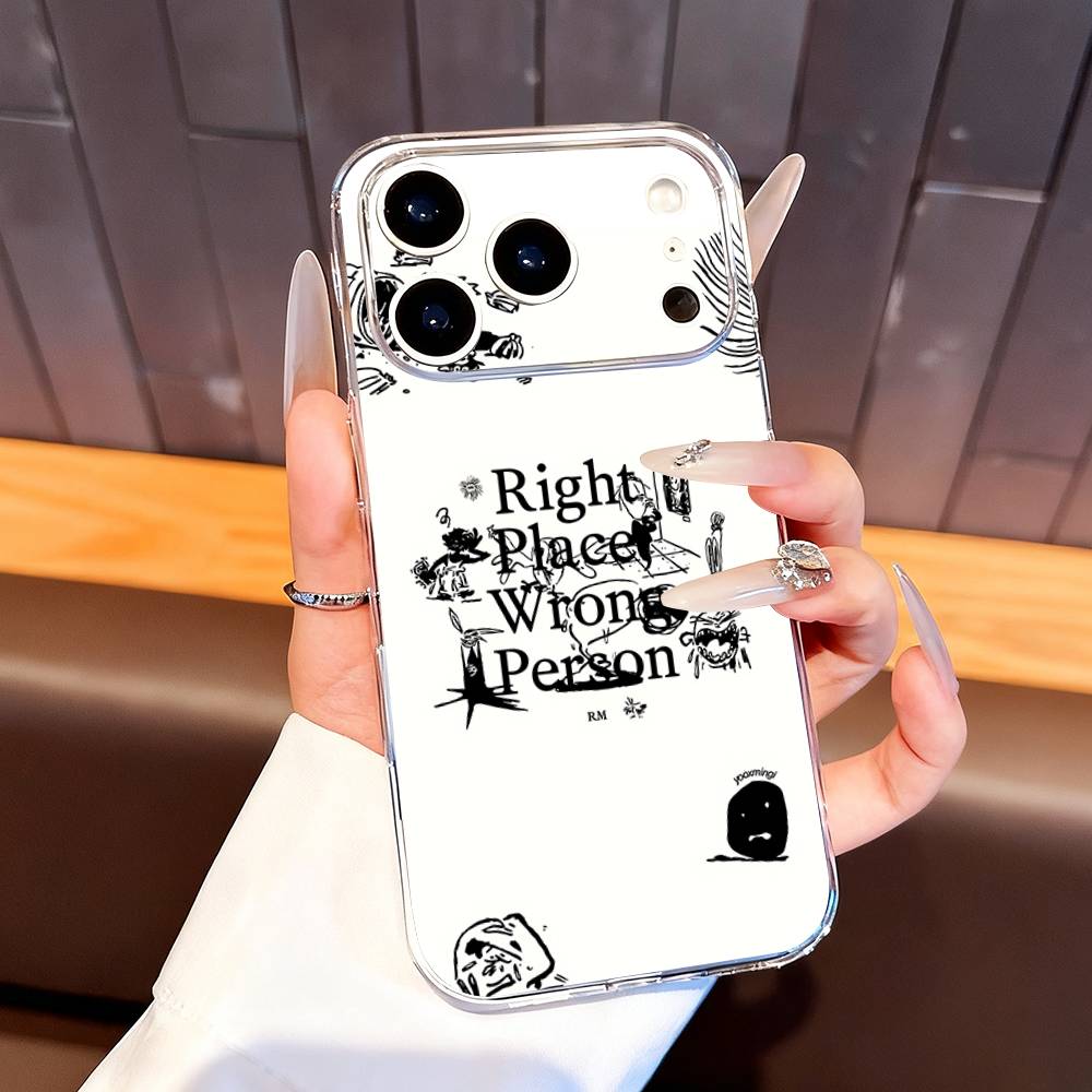 R-RM R-RPWP Phone Case For iPhone 7,17,16,15,14,13,12,11 Pro,Max,Plus,XR,Mini,E Clear Full-coverage Soft Cover iPhone14PROMAX