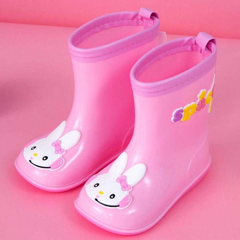 

2023 Нескользящие детские резиновые сапоги: Детская резиновая обувь для мальчиков и девочек 20CM Inner Length