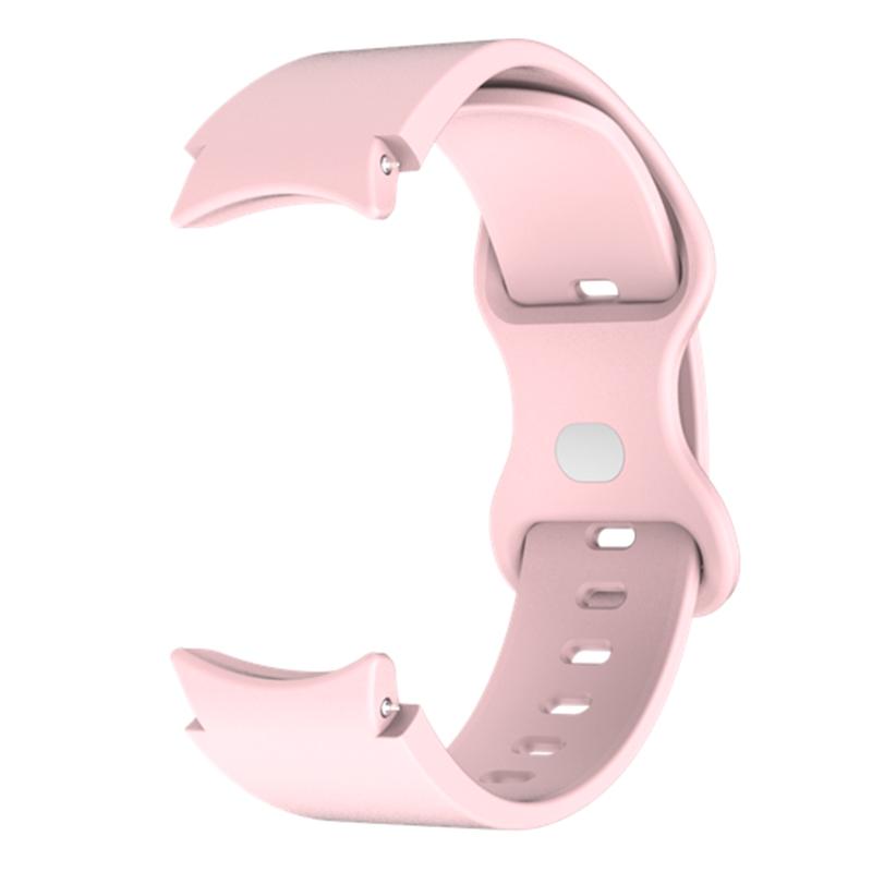 

Watch Strap for Samsung Galaxy Watch6 40mm 44mm/Watch6 Classic 43mm 47mm/Watch 5 40mm 44mm/Watch4 40mm 44mm,20mm Silicone Band with Butterfly Buckle Light Pink