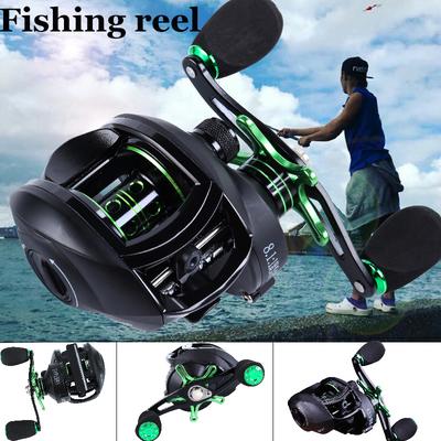 Mulinello da pesca Baitcasting 12+1BB Rapporto di trasmissione 8.1:1 Mulinello da pesca in fibra di carbonio Ultraleggero acqua dolce