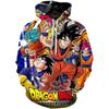 Dragon Ball Z Anime Character Hoodie Unisex Pullover Sweatshirt Goku Vegeta Trunks Goten Super Saiyan Blue Print Streetwear Hooded Top For Anime Fans