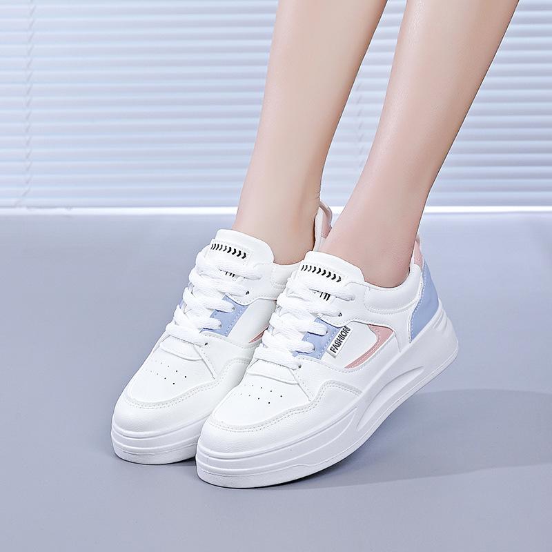 Foreign trade 35-44 little white shoes women's 2025 new spring popular versatile platform leisure sports student board shoes QR773