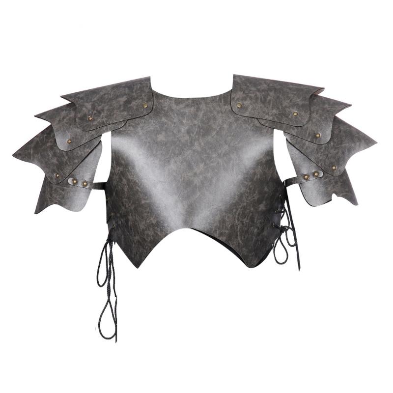 Män Cosplay Bröstharnesk Justerbart Fuskpäls Kropp Bröstsele Justerbara Axelpansar för Halloween Cosplay