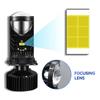 12V 24V Car LED Headlight Bulb 2Pcs H4 High Power Lamp with Projector Lens Motorcycle LED Headlight Bulbs Light Auto Accessories
