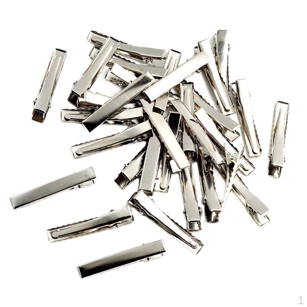 10/0 Pieces Blank Single Pointed Metal Alligator Clips Bows Makings