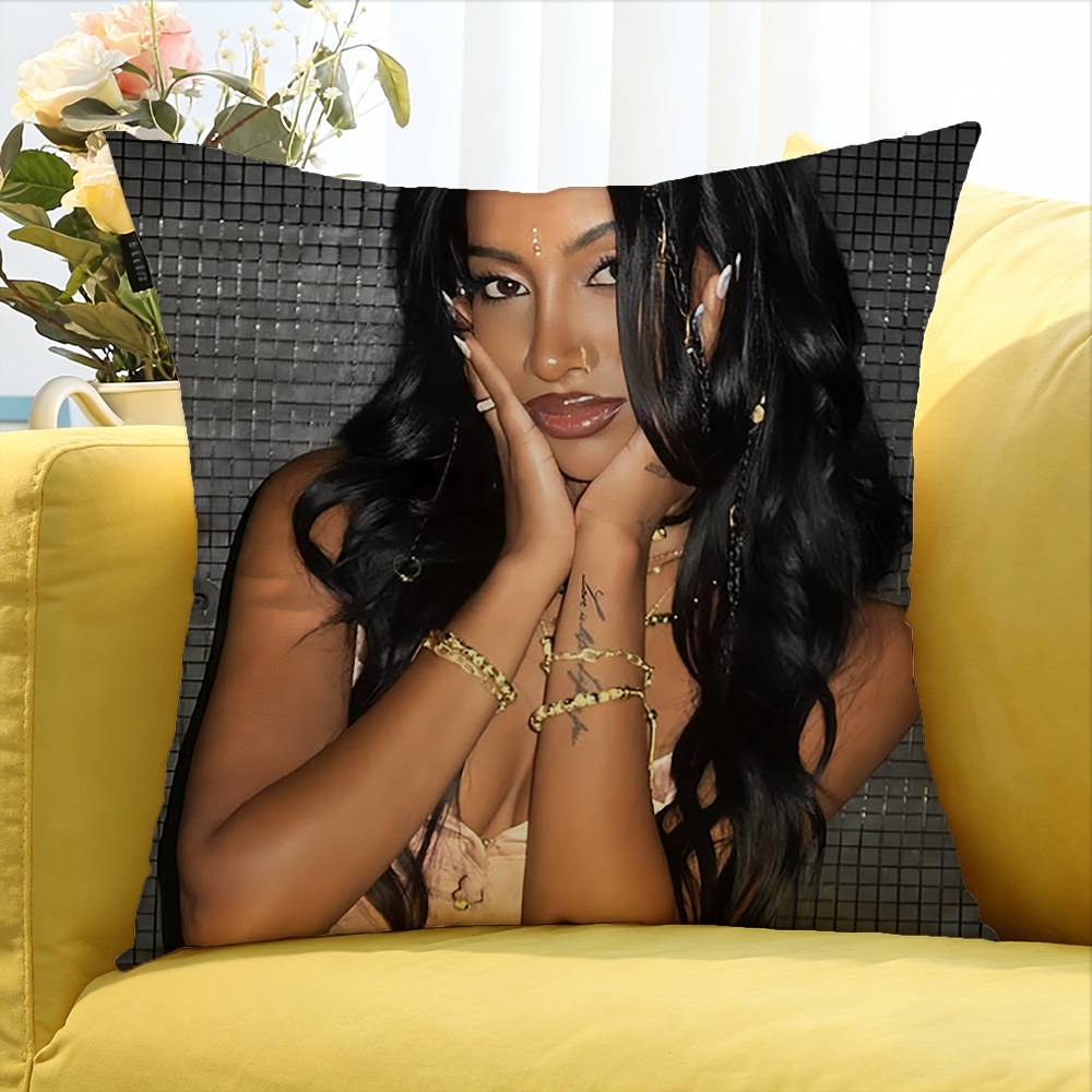 Lara K-KATSEYE Various Sizes Square Pillow Case For Car Home Bedchamber Decor