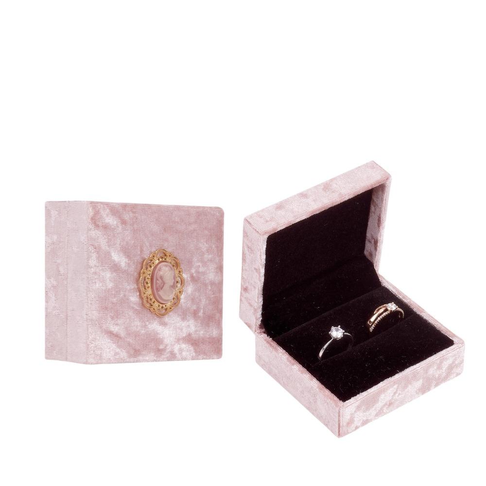 Vintage Velvet Jewelry Box Rhinestone Necklace Bracelet Case  Ring/necklace/bracelet Storage