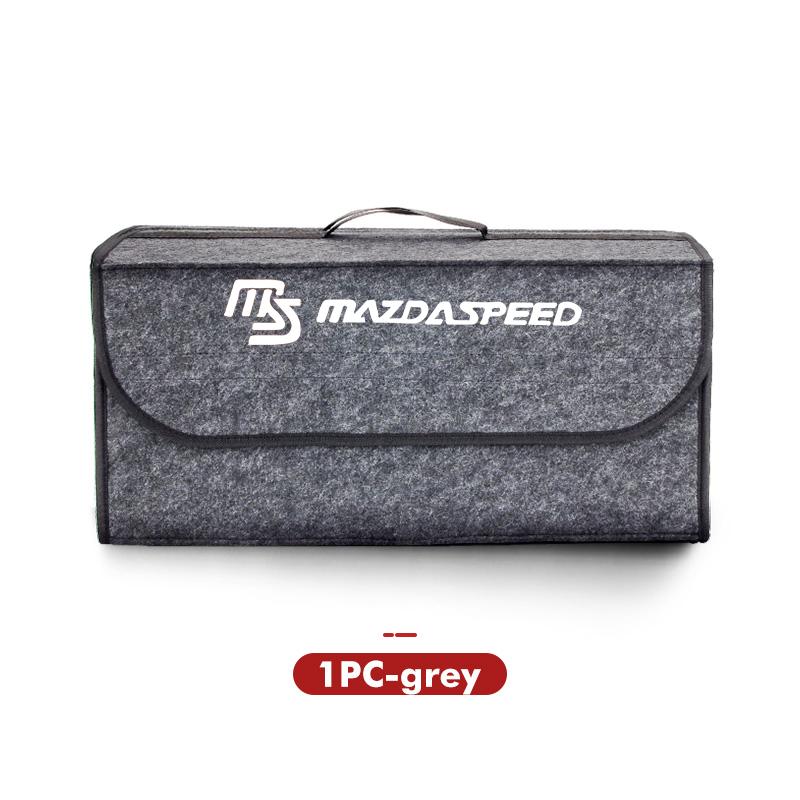 For Mazda Car Styling Trunk Storage Box Felt Cloth Organizer Foldable Stowing Tidying Bag 2 3 5 M5 Ms CX-4 CX-5 CX6 CX7 M3 M6