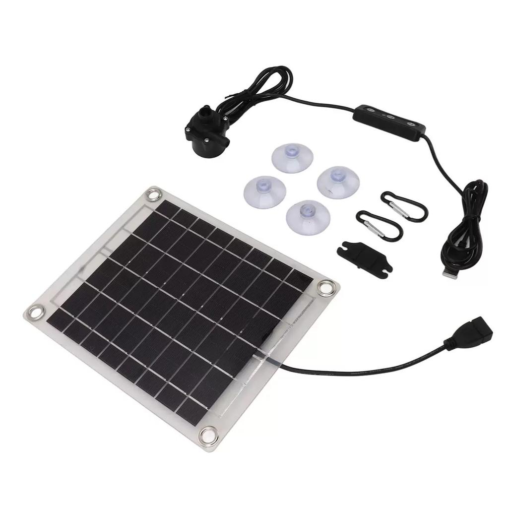 10W Monocrystalline Solar Water Pump Double Sided Power Generation Adjustable Flow with Switch