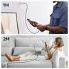 TOOCKI TX109C4 1m PD 240W USB-C to USB-C Ring Light Data Cable 480Mbps Fast Data Transfer Cable with E-Marker Chip for Laptop Phone